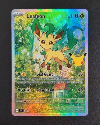 Leafeon Pokemon Card Holo Custom