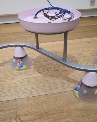 Lampadario rosa minnie
