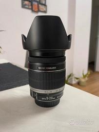 Obbiettivo Canon EFS 18-200mm