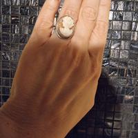 Anello cammeo vintage in argento
