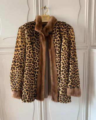 Pelliccia vintage di leopardo