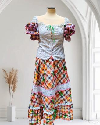 abito in pizzo sangallo originale vintage 