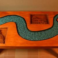 Elegante tavolino da caffè artigianale