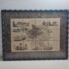 Pianta di Roma elevata ne 1868