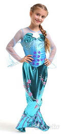 VESTITO DI CARNEVALE DA SIRENETTA NUOVO