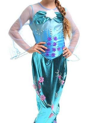 VESTITO DI CARNEVALE DA SIRENETTA NUOVO