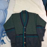 Cardigan Scotland vintage lana & alpaca taglia 52