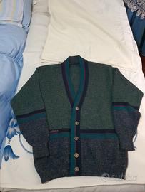 Cardigan Scotland vintage lana & alpaca taglia 52