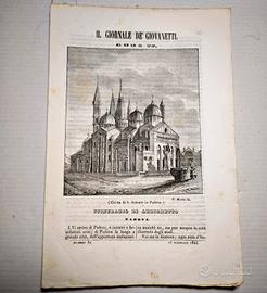 1844 Napoli GIORNALE DE' GIOVANETTI Sant' Antonio 