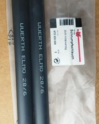 Tubo Guaina Termorestringente Wurth 20 e 38 mm.