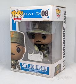 Funko POP Sgt Johnson 08 Halo Games Vinyl Figure