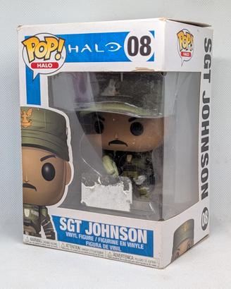 Funko POP Sgt Johnson 08 Halo Games Vinyl Figure