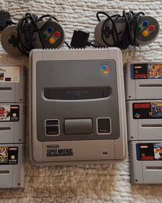 SUPER NINTENDO COMPLETO + GIOCHI