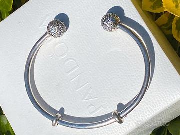 Bracciale Pandora *596438CZ* rigido aperto Mis.19