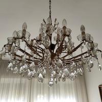 Lampadario Ottone con gocce