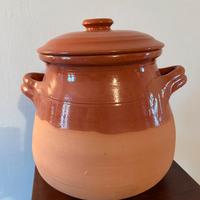 Pignatta in Terracotta Artigianale con Coperchio