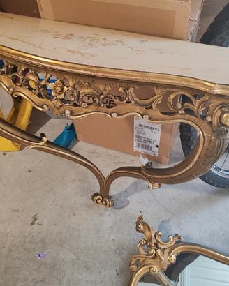 Consolle stile veneziano ingresso specchio