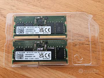 RAM DDR5 KINGSTON 16GB (2x8GB) PER NOTEBOOK 