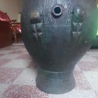 Tamburo antico congo belga pelle coccodrillo