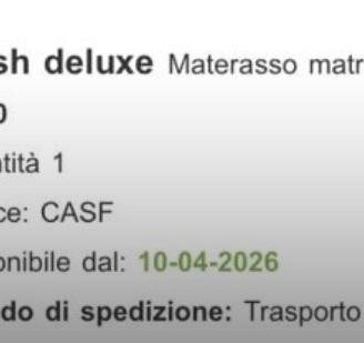 Materasso matrimoniale Mondo Convenienza