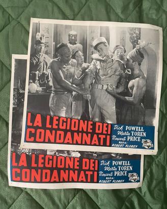 Due fotobuste film la legione dei condannati
