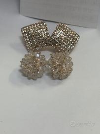 Set orecchini nuovi con cristalli