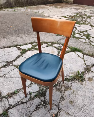 Coppia Sedie Vintage Anni '50/'60 "RIVA Brescia"