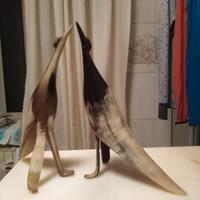 Statuette in corno Etiopia anni 80