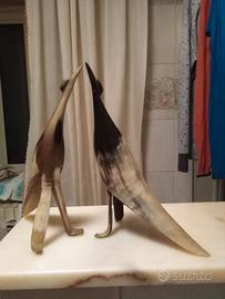 Statuette in corno Etiopia anni 80