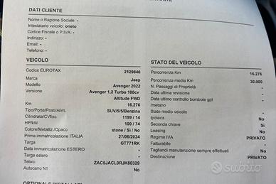 Auto come nuova