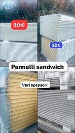 Pannelli sandwich coibentati 40mm