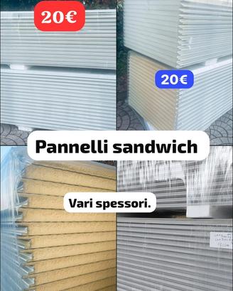 Pannelli sandwich coibentati 40mm