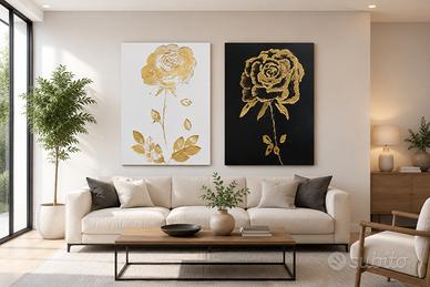 Quadri Moderni Arte Materica 55x75 - Coppia Tele 