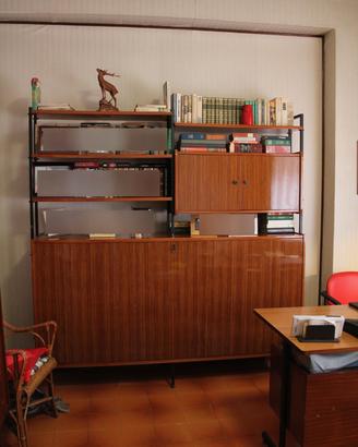 Libreria "svedese" con letto singolo a scomparsa
