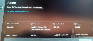 All in one PC 22 pollici