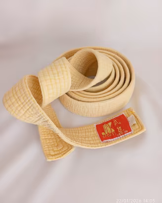 SPORT cintura vintage gialla arti marziali 