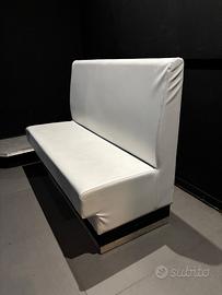Divano lounge bianco in pelle
