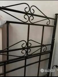letto singolo in ferro battuto