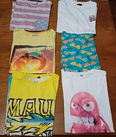 Abbigliamento:6T-shirt,1Felpa,2pigiami,1cost,1ber