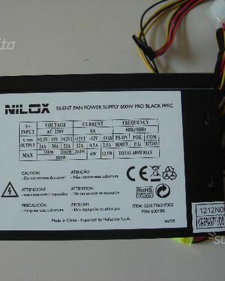 NILOX silent fan power