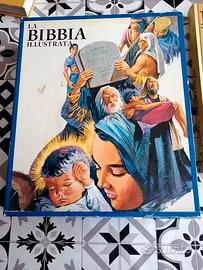 La bibbia illustrata 2 volumi anni 80