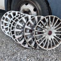 7 Coppe ruote Borchie Fiat 15 pollici