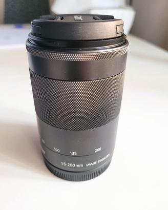Obiettivo Canon EF‑M 55–200mm IS STM – COME NUOVO