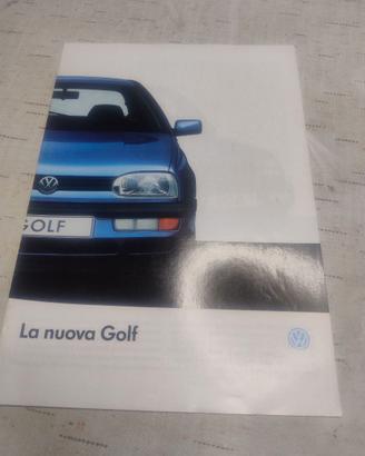 Depliant originale Volkswagen Golf mk3