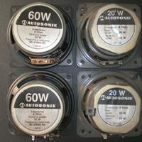 Casse acustiche auto 2+2 pezzi vintage modernariat