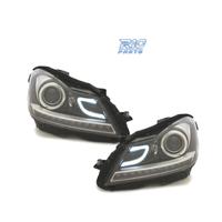 FARI MERCEDES W204 11-14 LUCI DIURNE A LED A TUBO 
