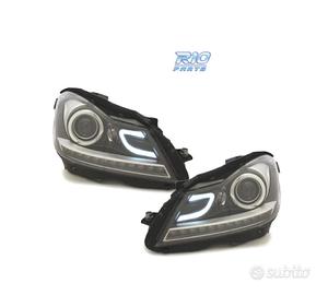 FARI MERCEDES W204 11-14 LUCI DIURNE A LED A TUBO 