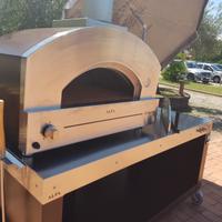 Forno alfa FUTURO gas legna hybrid GIARDINO INOX