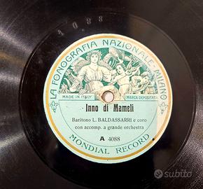 Raro Disco 78 giri " Italiani all'Armi all'Armi "