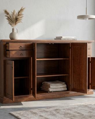 Madia classica  in legno massiccio